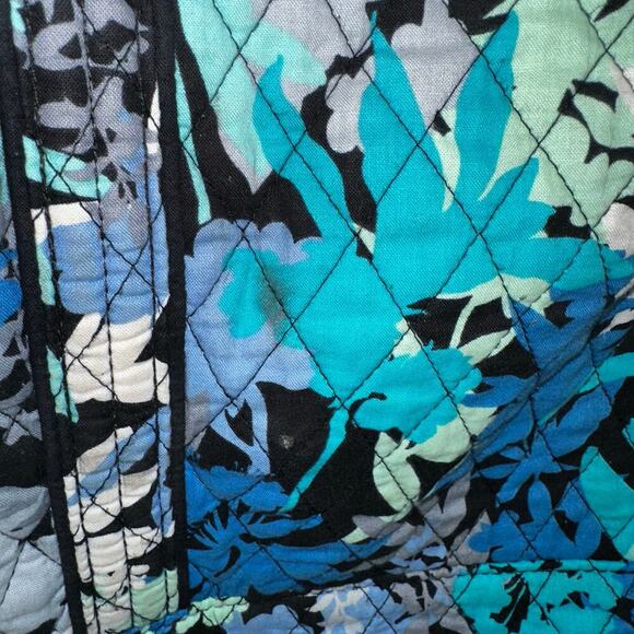 Vera Bradley Weekender Camo Floral Travel Duffle Shoulder Bag XL Blue Black - Picture 3 of 5